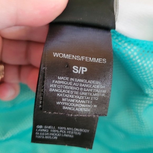 North Face Althetic Lightweight Women's Windbreaker Rain Jacket Green size S - Picture 5 of 11